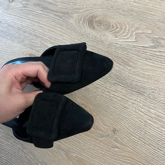 MANOLO BLAHNIK
Black Maysale 50 Suede Leather Mules - Picture 5 of 6